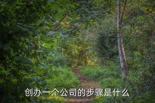 創(chuàng)辦一個(gè)公司的步驟是什么