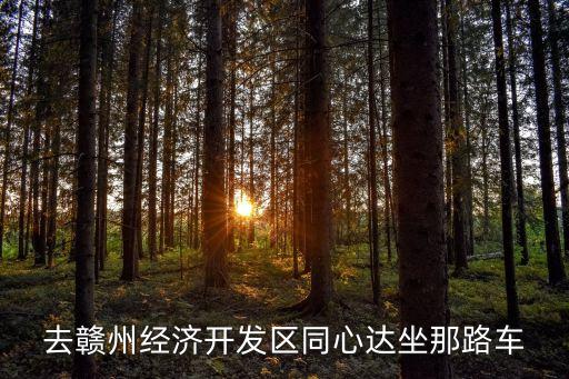 同心達(dá)，去贛州經(jīng)濟(jì)開發(fā)區(qū)同心達(dá)坐那路車