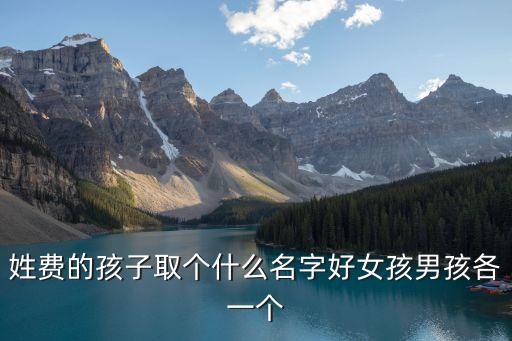 姓費的孩子取個什么名字好女孩男孩各一個
