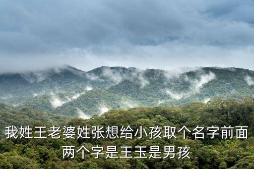 我姓王老婆姓張想給小孩取個(gè)名字前面兩個(gè)字是王玉是男孩