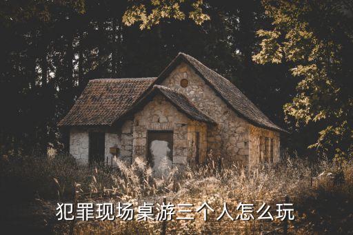 犯罪現(xiàn)場(chǎng)桌游三個(gè)人怎么玩