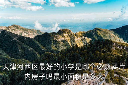天津河西區(qū)最好的小學(xué)是哪個必須買片內(nèi)房子嗎最小面積是多大