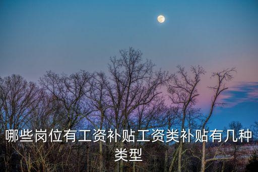 崗位補(bǔ)貼，額外津貼和崗位津貼是一樣的嗎