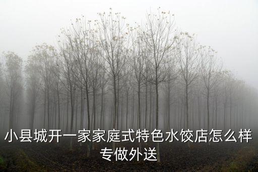 家庭式外賣，做個家庭外賣怎么樣