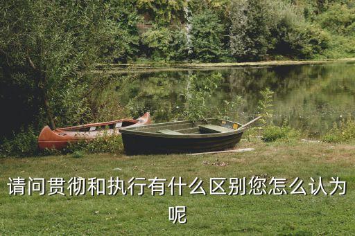 貫徹執(zhí)行，請(qǐng)問貫徹和執(zhí)行有什么區(qū)別