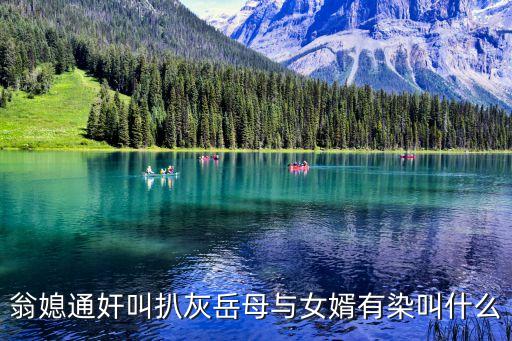 翁媳通奸叫扒灰岳母與女婿有染叫什么