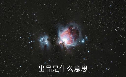 出品是什么意思，出品是什么意思