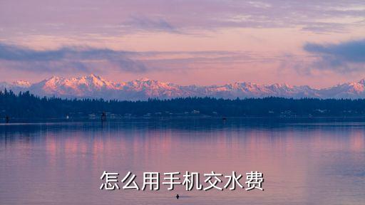 交水，怎么在繳費通交水電氣費用