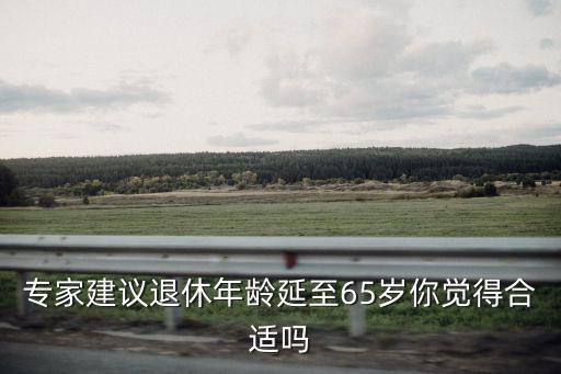 專(zhuān)家建議退休年齡延至65歲你覺(jué)得合適嗎