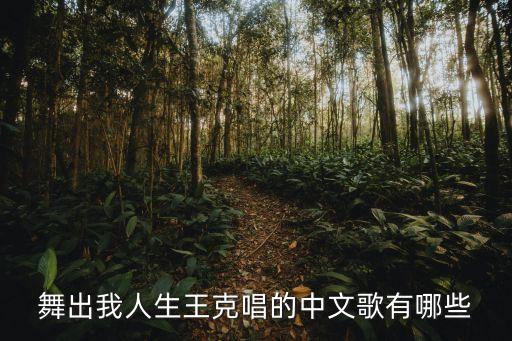 舞出我人生王克唱的中文歌有哪些