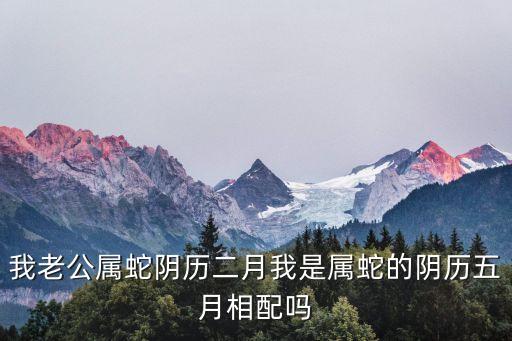 我的隔壁鄰居，我老公屬蛇陰歷二月我是屬蛇的陰歷五月相配嗎