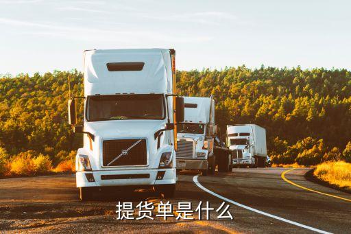 提貨單，提貨單是什么