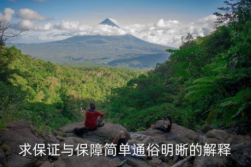 求保證與保障簡單通俗明晰的解釋