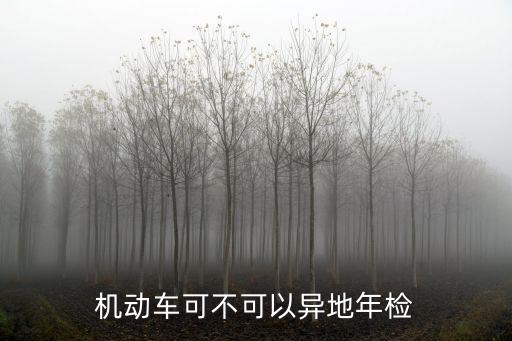 機(jī)動(dòng)車可不可以異地年檢