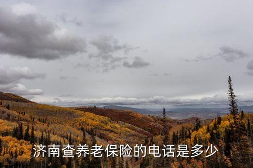濟南社保電話，濟南查養(yǎng)老保險的電話是多少