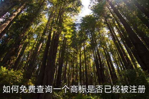 如何免費(fèi)查詢一個(gè)商標(biāo)是否已經(jīng)被注冊