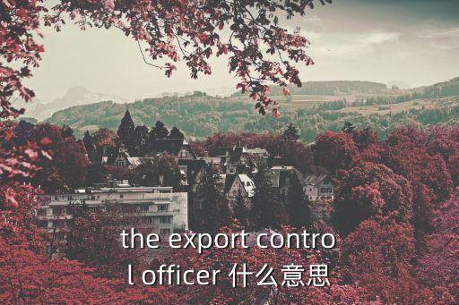 出口管制，出口管制英語(yǔ)怎么說(shuō)