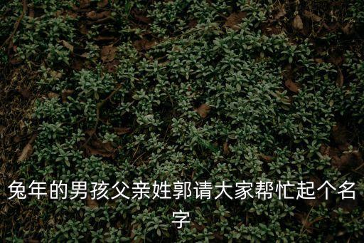 兔年的男孩父親姓郭請(qǐng)大家?guī)兔ζ饌€(gè)名字
