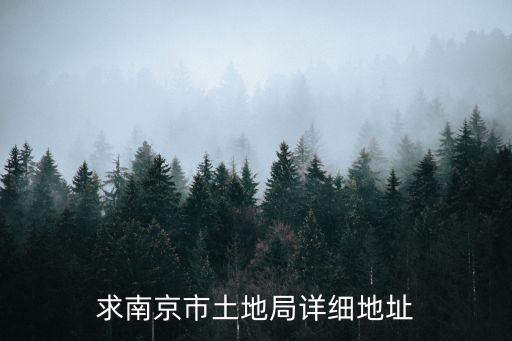 求南京市土地局詳細地址