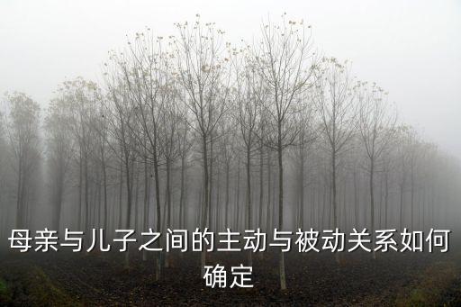 母親和兒子，媽媽和兒子是什么