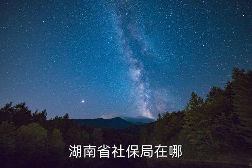 湖南省社保局，湖南省社保局在什么地方