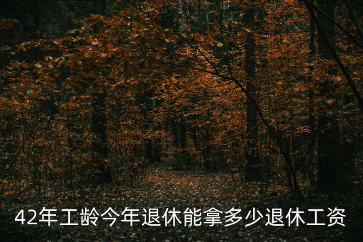 42年工齡退休金，42年工齡今年退休能拿多少退休工資