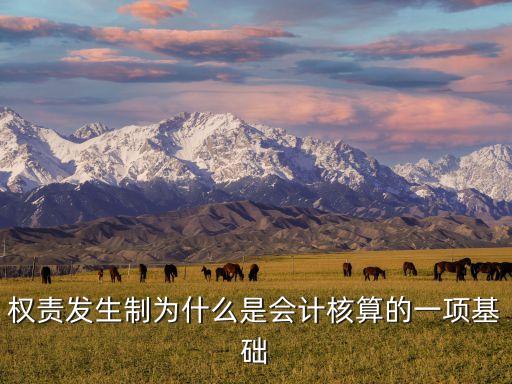 權(quán)責(zé)發(fā)生制為什么是會計核算的一項基礎(chǔ)