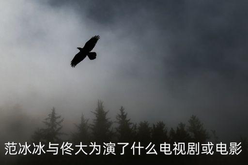 范冰冰與佟大為演了什么電視劇或電影