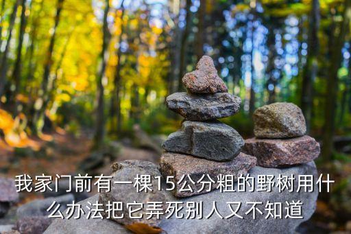 野樹，詢問(wèn)一種常見野生樹