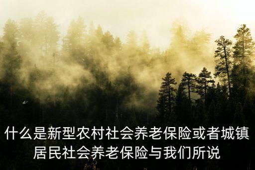 新型農(nóng)村社會(huì)養(yǎng)老保險(xiǎn)，新型農(nóng)村社會(huì)養(yǎng)老保險(xiǎn)包含哪些參保范圍