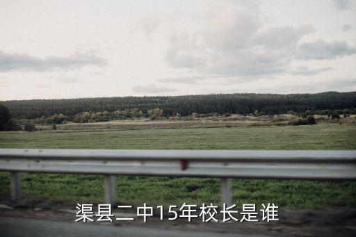 渠縣二中15年校長是誰