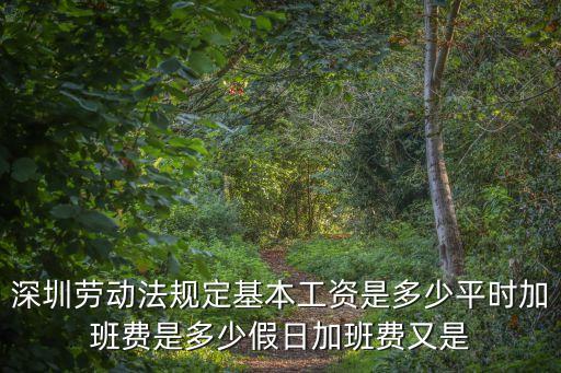 深圳勞動法規(guī)定基本工資是多少平時加班費(fèi)是多少假日加班費(fèi)又是