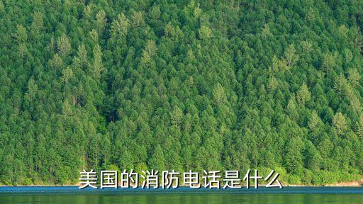 美國的消防電話是什么