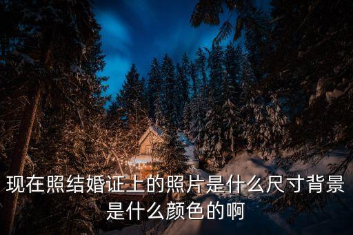 現(xiàn)在照結婚證上的照片是什么尺寸背景是什么顏色的啊
