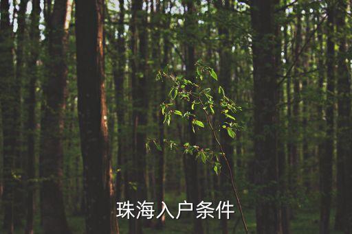 珠海入戶，怎樣入戶珠海
