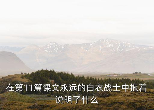 在第11篇課文永遠的白衣戰(zhàn)士中拖著說明了什么