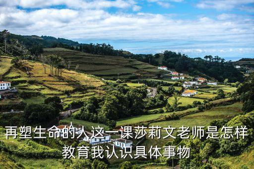 再塑生命的人這一課莎莉文老師是怎樣教育我認(rèn)識具體事物