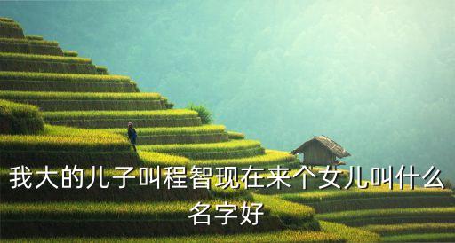 程慧，我大的兒子叫程智現(xiàn)在來個女兒叫什么名字好