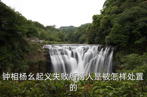 鐘相楊幺起義失敗后兩人是被怎樣處置的