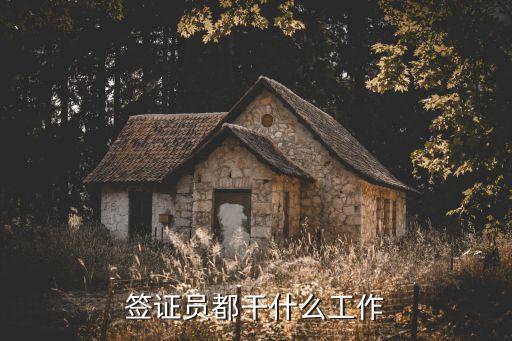 簽證員都干什么工作
