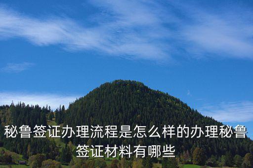 秘魯簽證辦理流程是怎么樣的辦理秘魯簽證材料有哪些