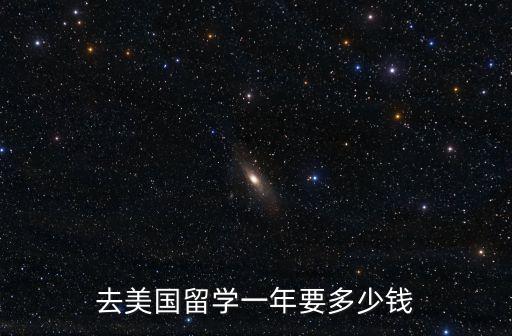 去美國(guó)留學(xué)一年要多少錢