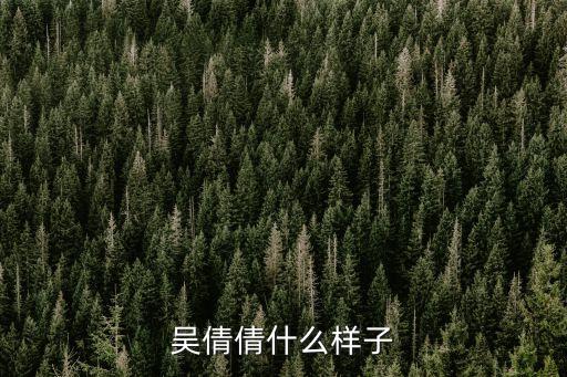 吳倩倩，吳倩倩什么樣子