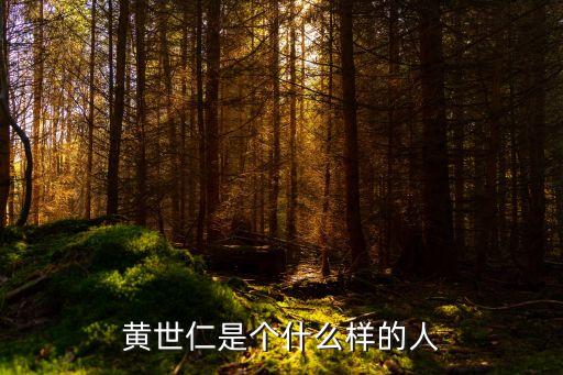 黃世仁是個什么樣的人