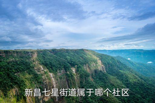 新昌七星街道屬于哪個(gè)社區(qū)