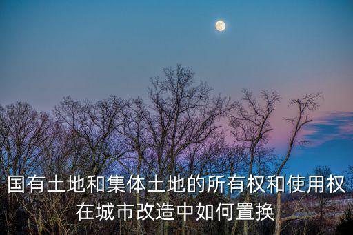 國有土地和集體土地的所有權(quán)和使用權(quán)在城市改造中如何置換