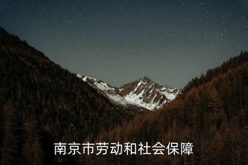 南京社保官網(wǎng)，南京市勞動和社會保障