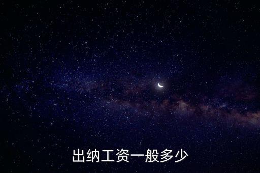 出納工資，在公司的出納一般工資是多少的啊