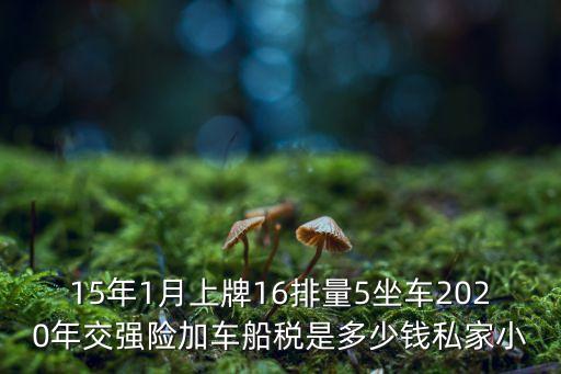 15年1月上牌16排量5坐車2020年交強(qiáng)險(xiǎn)加車船稅是多少錢私家小