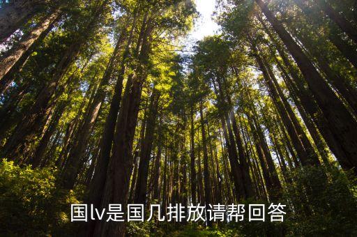 vl是國幾，國lv是國幾排放請幫回答